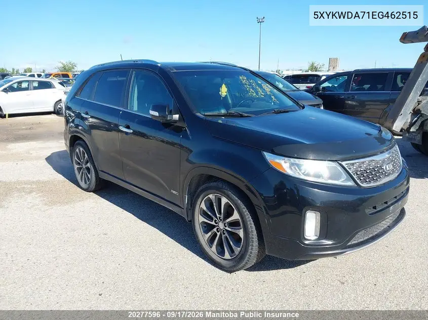 KIA SORENTO 2014, VIN 5XYKWDA71EG462515