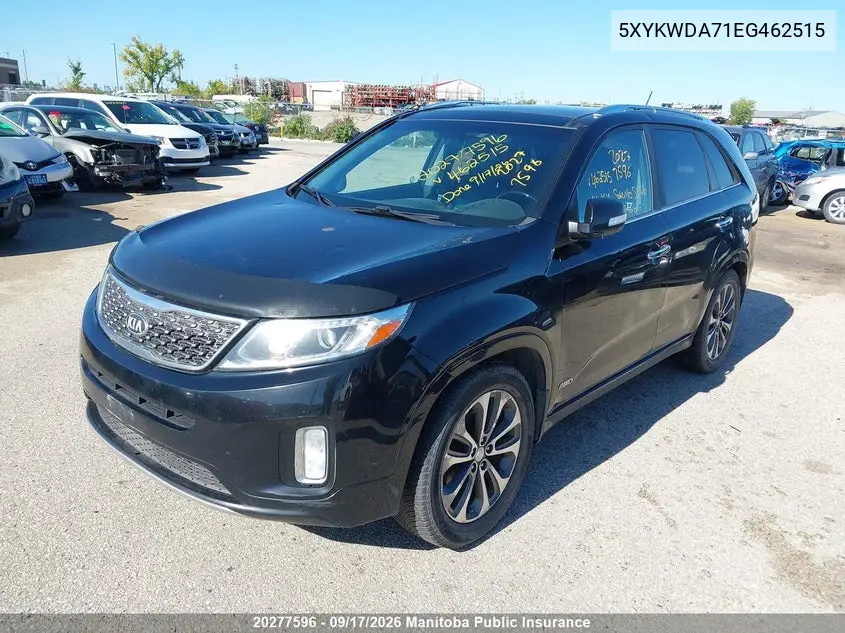 2014 KIA SORENTO VIN 5XYKWDA71EG462515 — фото 2