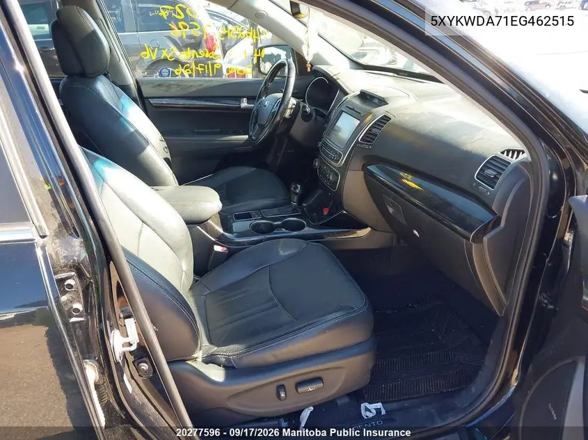 2014 KIA SORENTO VIN 5XYKWDA71EG462515 — фото 5