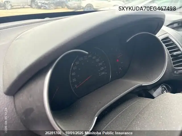 2014 KIA SORENTO VIN 5XYKUDA70EG467498 — фото 8