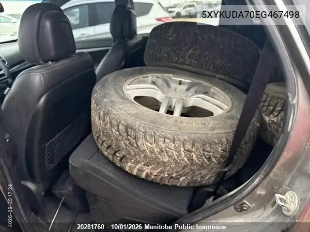 2014 KIA SORENTO VIN 5XYKUDA70EG467498 — фото 9