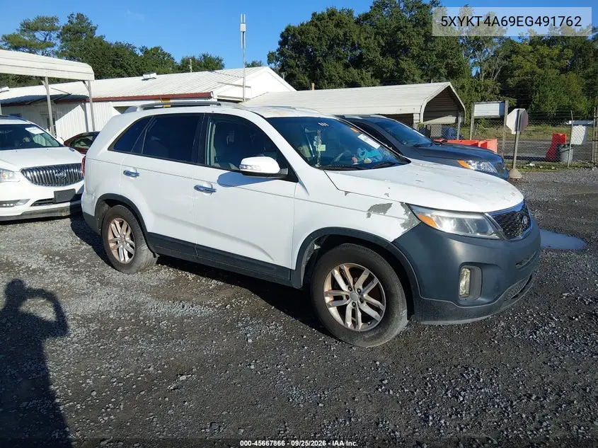KIA SORENTO 2014, VIN 5XYKT4A69EG491762