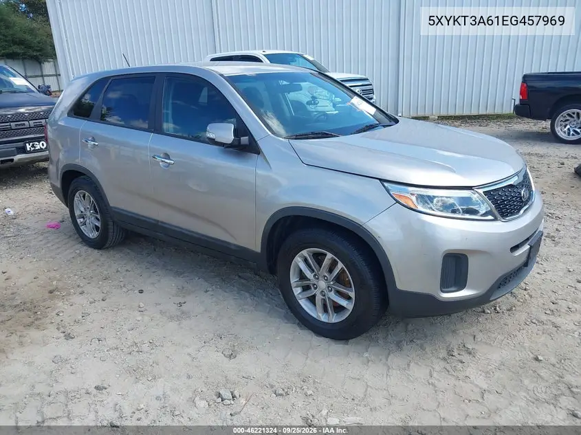 KIA SORENTO 2014, VIN 5XYKT3A61EG457969