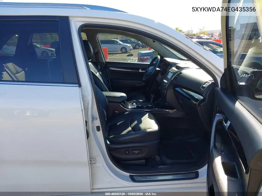 2014 KIA SORENTO VIN 5XYKWDA74EG435356 — фото 5