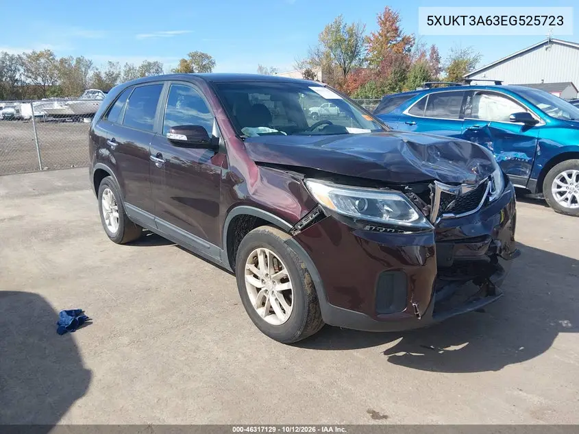 KIA SORENTO 2014, VIN 5XUKT3A63EG525723