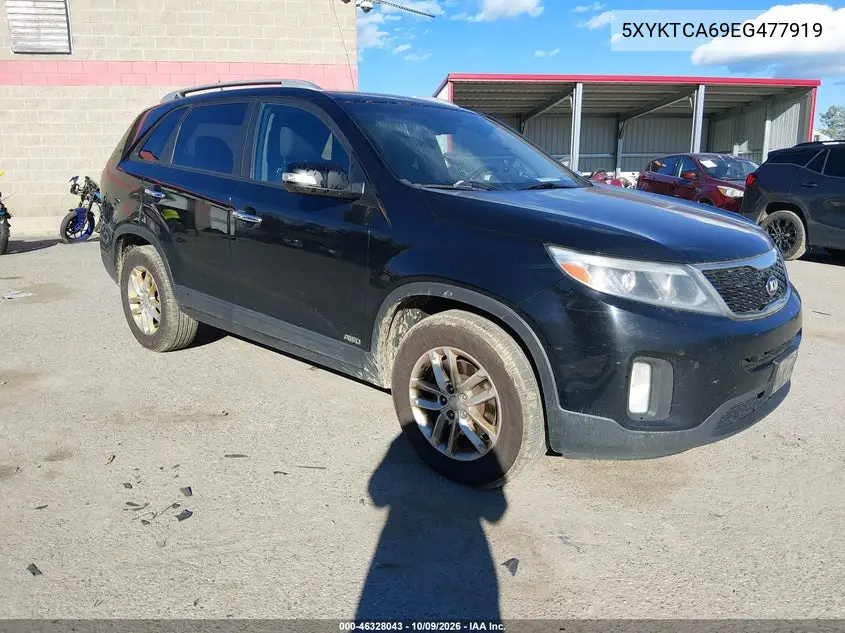 KIA SORENTO 2014, VIN 5XYKTCA69EG477919