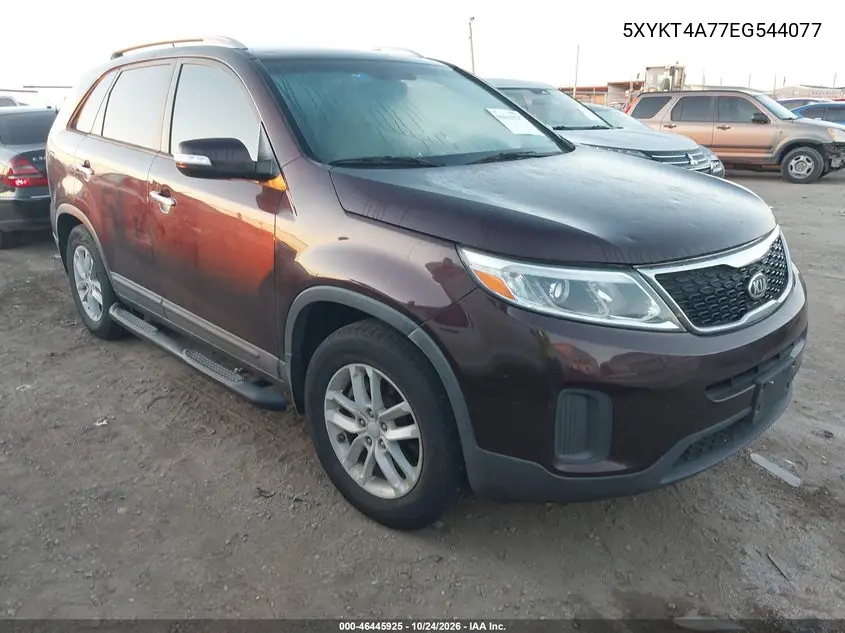 KIA SORENTO 2014, VIN 5XYKT4A77EG544077