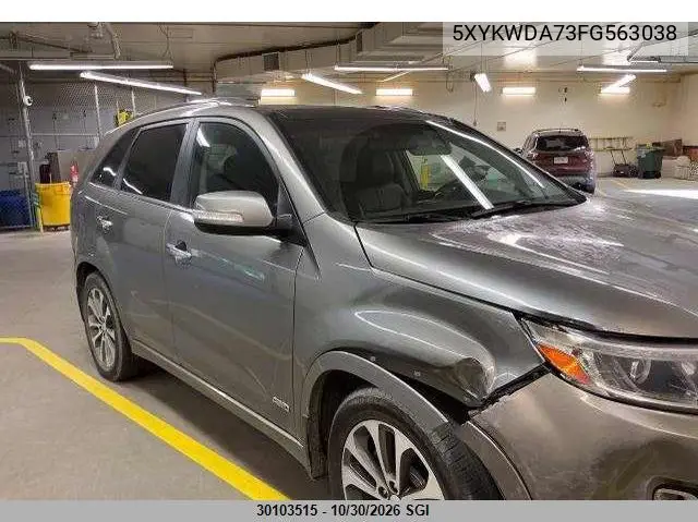 KIA SORENTO 2015, VIN 5XYKWDA73FG563038