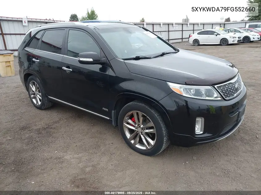 KIA SORENTO 2015, VIN 5XYKWDA79FG552660