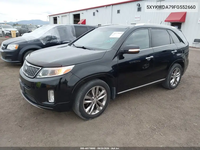 2015 KIA SORENTO VIN 5XYKWDA79FG552660 — фото 2