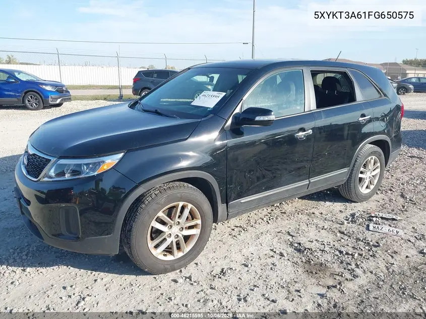 2015 KIA SORENTO VIN 5XYKT3A61FG650575 — фото 2
