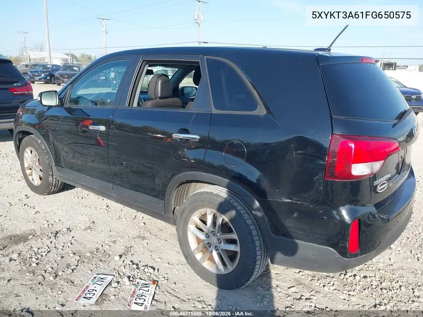 2015 KIA SORENTO VIN 5XYKT3A61FG650575 — фото 3