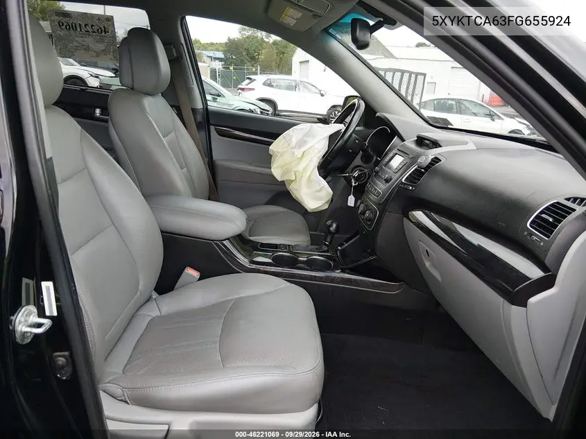 2015 KIA SORENTO VIN 5XYKTCA63FG655924 — фото 5