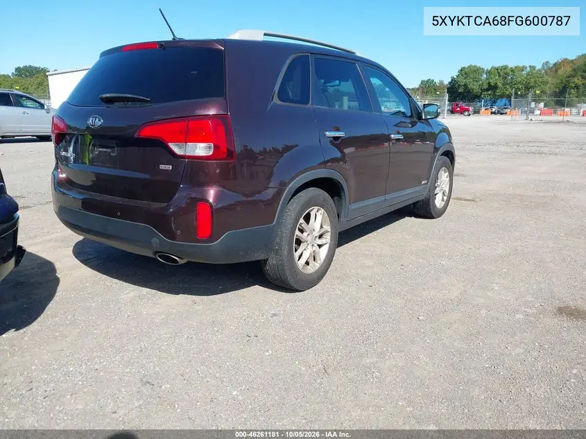 2015 KIA SORENTO VIN 5XYKTCA68FG600787 — фото 4