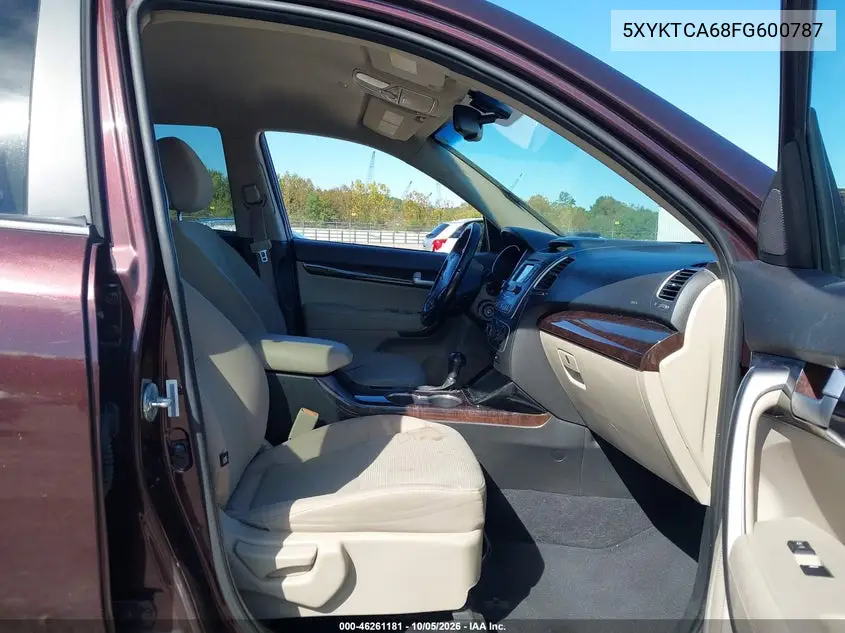 2015 KIA SORENTO VIN 5XYKTCA68FG600787 — фото 5