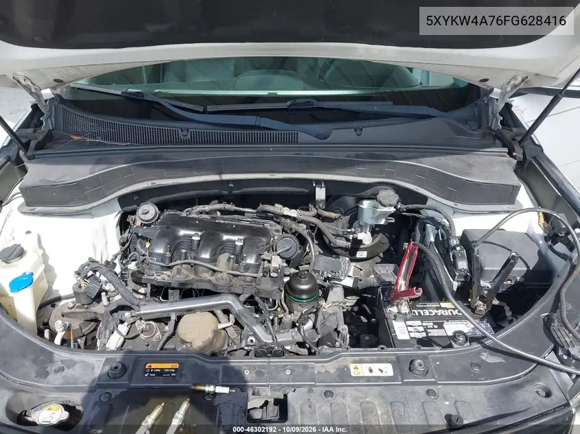 2015 KIA SORENTO VIN 5XYKW4A76FG628416 — фото 10