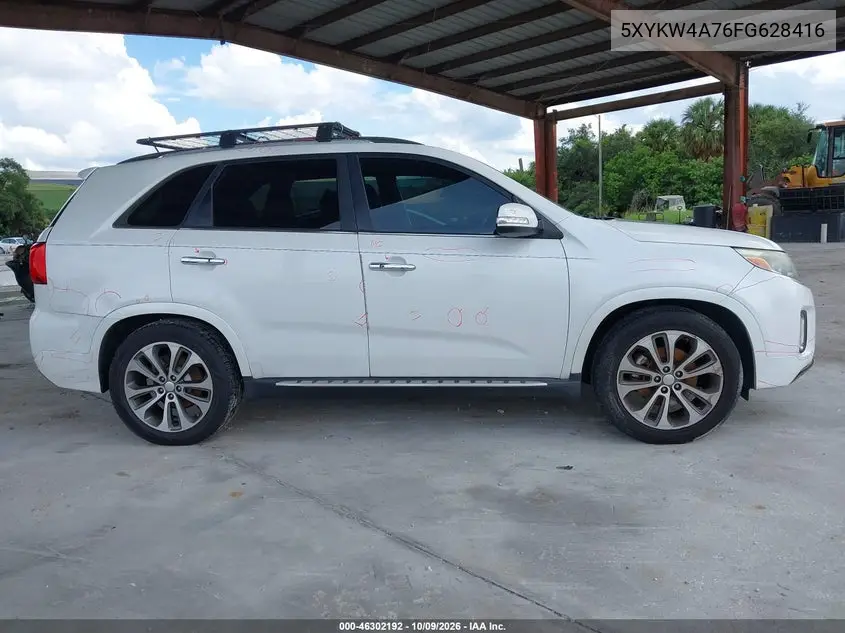 2015 KIA SORENTO VIN 5XYKW4A76FG628416 — фото 14