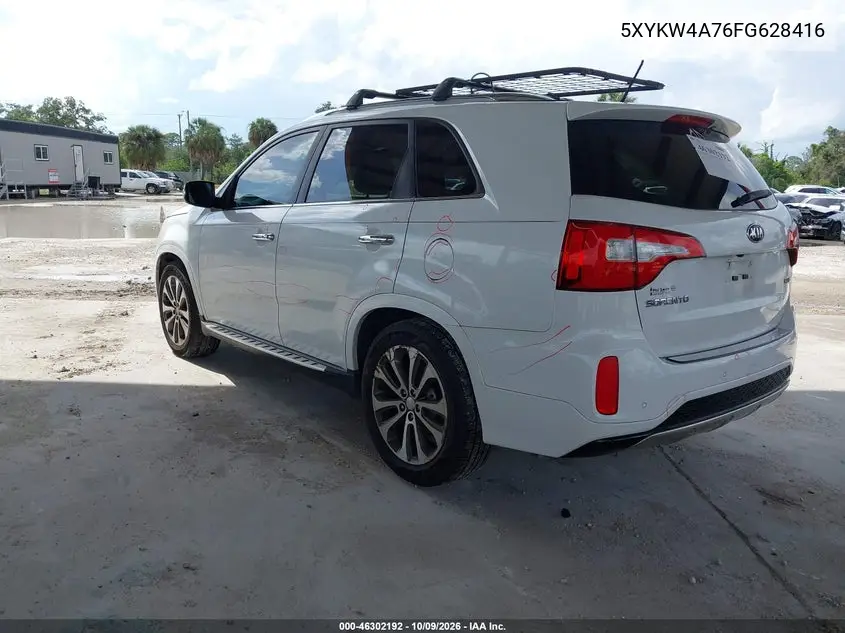 2015 KIA SORENTO VIN 5XYKW4A76FG628416 — фото 3