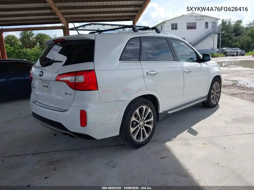 2015 KIA SORENTO VIN 5XYKW4A76FG628416 — фото 4