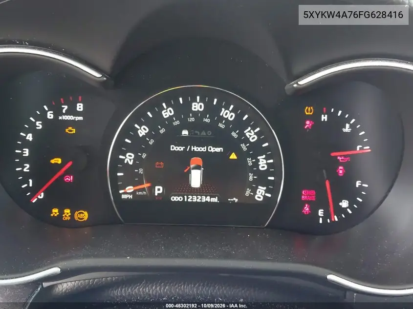 2015 KIA SORENTO VIN 5XYKW4A76FG628416 — фото 7