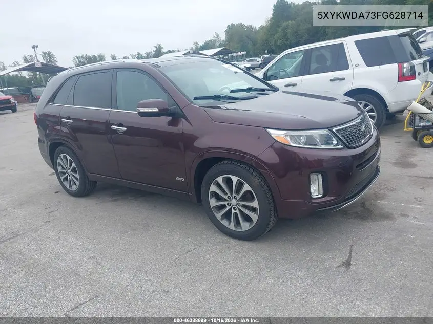 KIA SORENTO 2015, VIN 5XYKWDA73FG628714