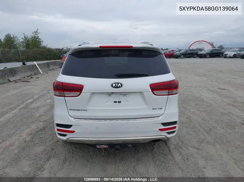 2016 KIA SORENTO VIN 5XYPKDA58GG139064 — фото 16