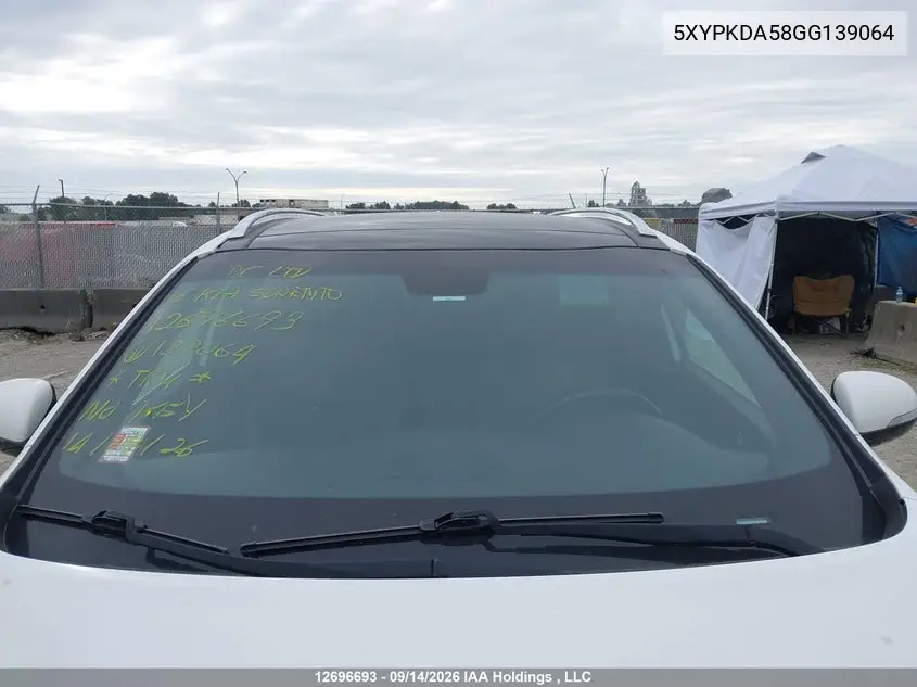 2016 KIA SORENTO VIN 5XYPKDA58GG139064 — фото 17