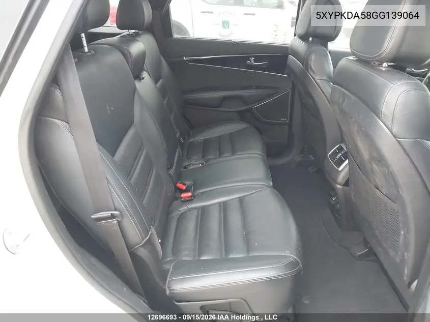 2016 KIA SORENTO VIN 5XYPKDA58GG139064 — фото 8