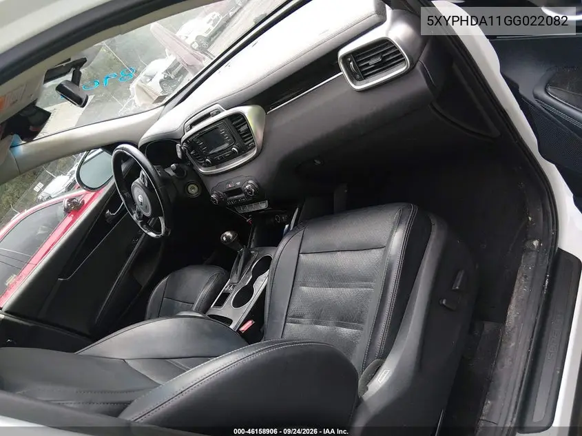 2016 KIA SORENTO VIN 5XYPHDA11GG022082 — фото 5
