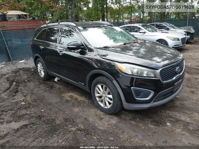 KIA SORENTO 2016, VIN 5XYPGDA57GG019628