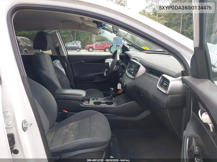 2016 KIA SORENTO VIN 5XYPGDA36GG134476 — фото 5