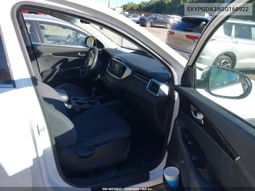 2016 KIA SORENTO VIN 5XYPGDA38GG168922 — фото 5