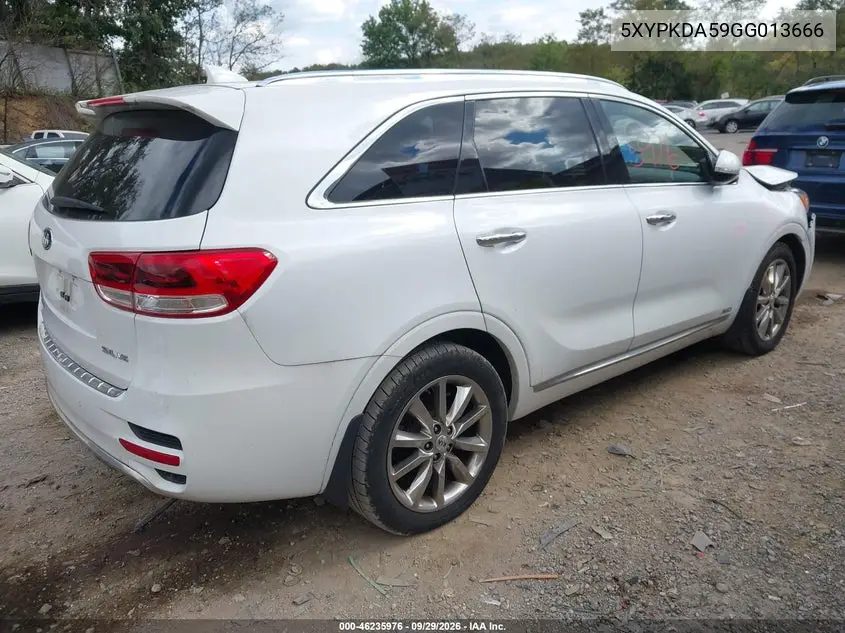 2016 KIA SORENTO VIN 5XYPKDA59GG013666 — фото 4