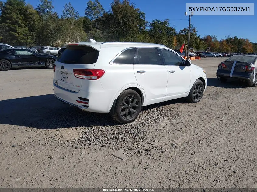 2016 KIA SORENTO VIN 5XYPKDA17GG037641 — фото 4