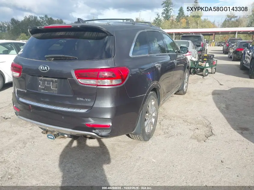 2016 KIA SORENTO VIN 5XYPKDA58GG143308 — фото 4
