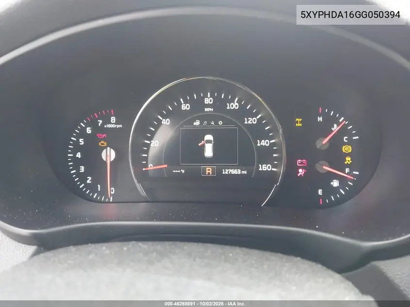 2016 KIA SORENTO VIN 5XYPHDA16GG050394 — фото 7