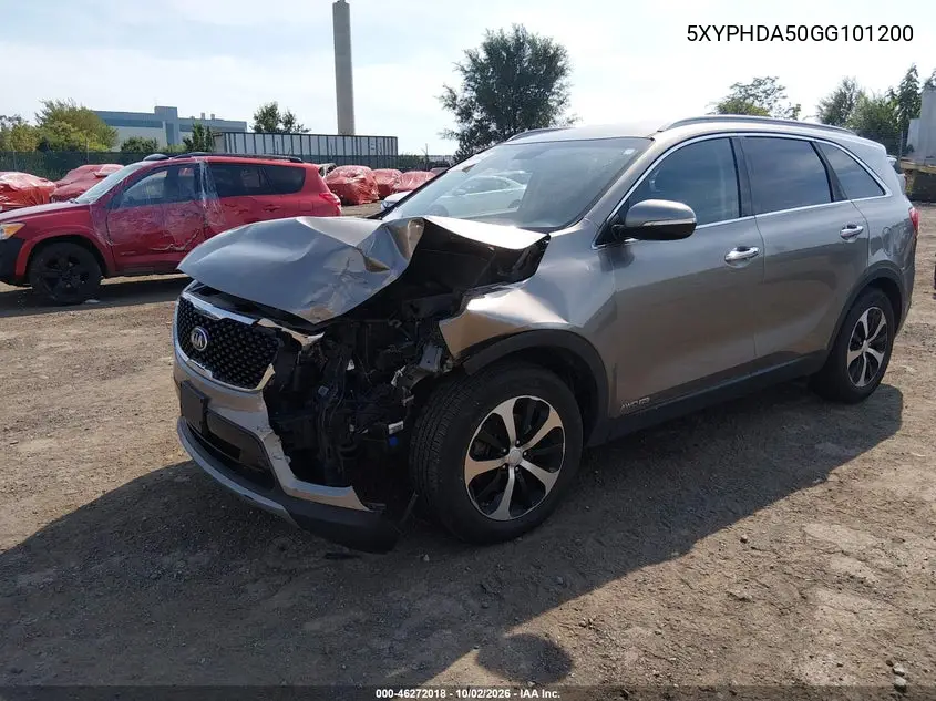2016 KIA SORENTO VIN 5XYPHDA50GG101200 — фото 2