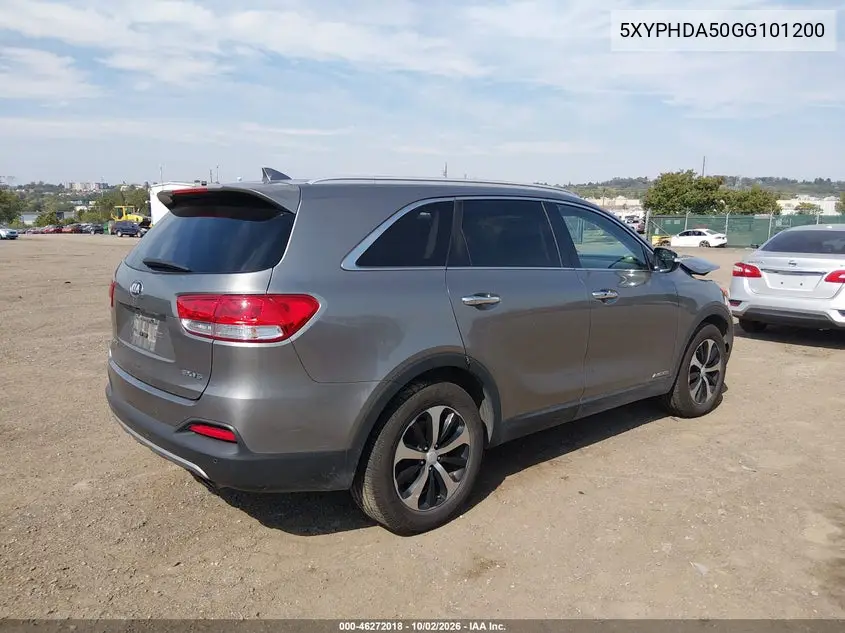 2016 KIA SORENTO VIN 5XYPHDA50GG101200 — фото 4