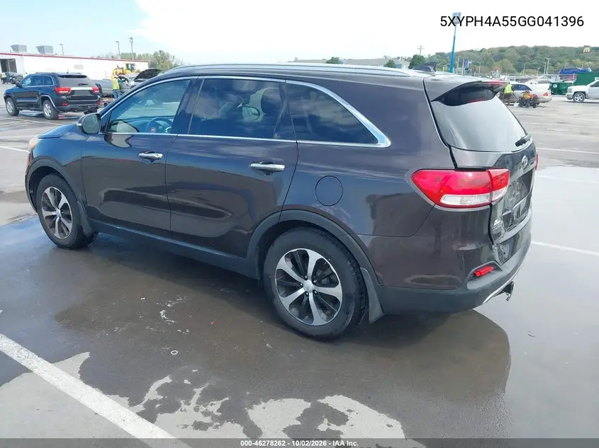 2016 KIA SORENTO VIN 5XYPH4A55GG041396 — фото 3