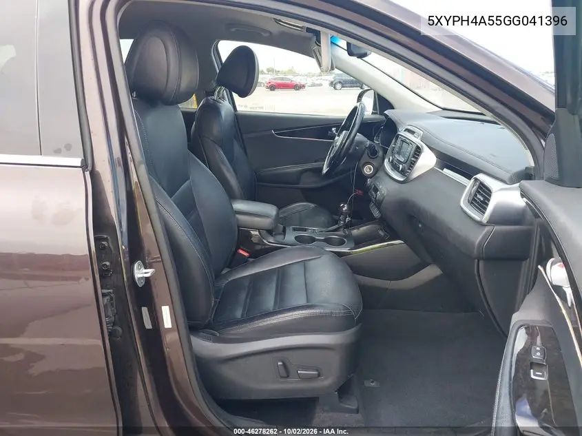 2016 KIA SORENTO VIN 5XYPH4A55GG041396 — фото 5