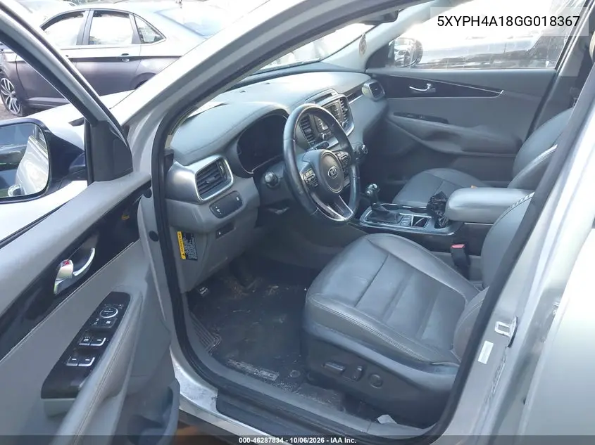2016 KIA SORENTO VIN 5XYPH4A18GG018367 — фото 5
