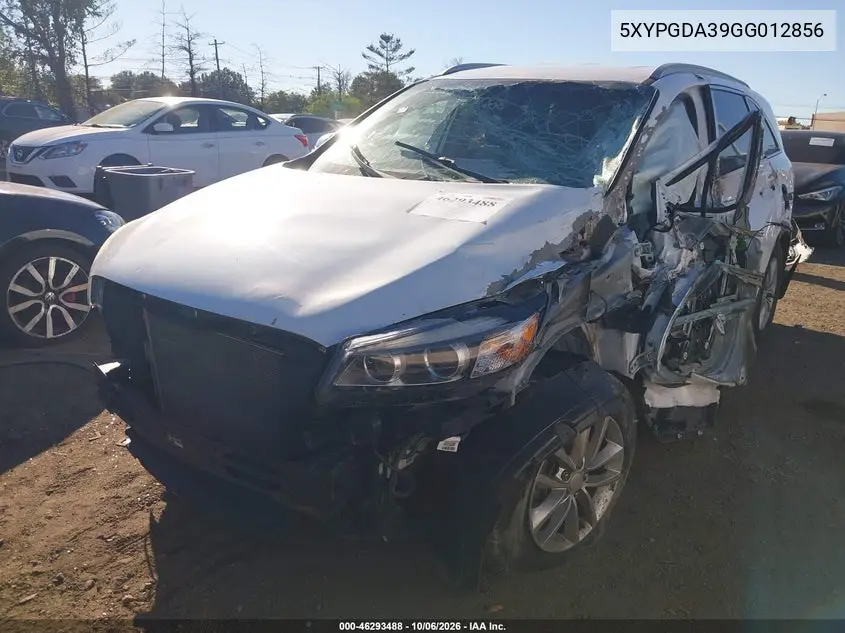 2016 KIA SORENTO VIN 5XYPGDA39GG012856 — фото 2