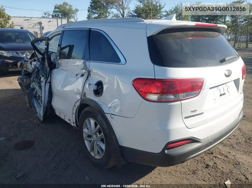 2016 KIA SORENTO VIN 5XYPGDA39GG012856 — фото 3