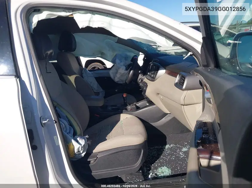 2016 KIA SORENTO VIN 5XYPGDA39GG012856 — фото 5