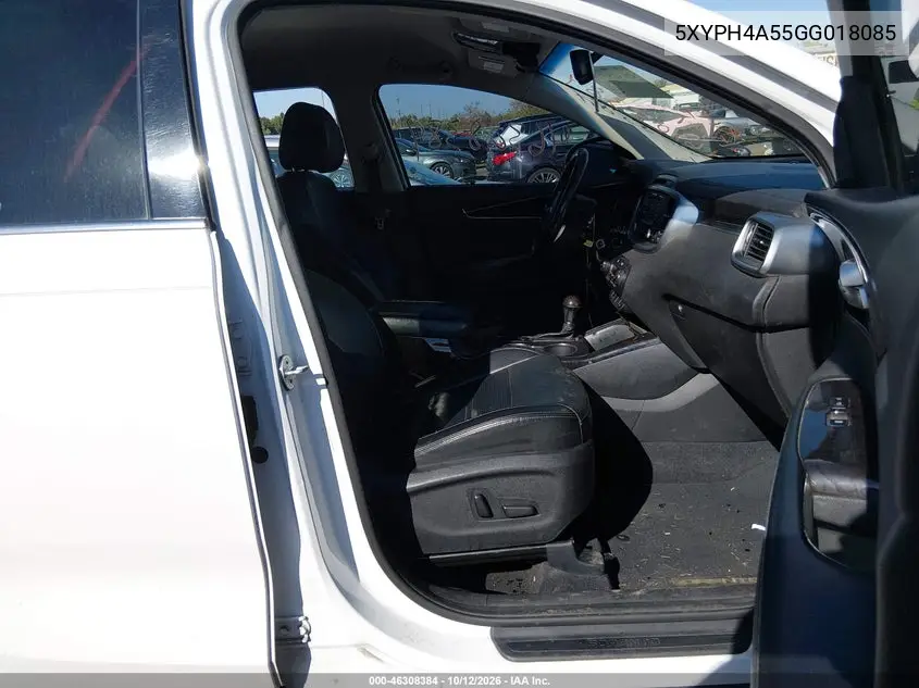 2016 KIA SORENTO VIN 5XYPH4A55GG018085 — фото 5