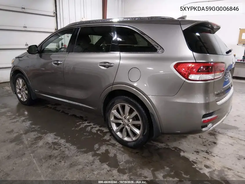 2016 KIA SORENTO VIN 5XYPKDA59GG006846 — фото 3