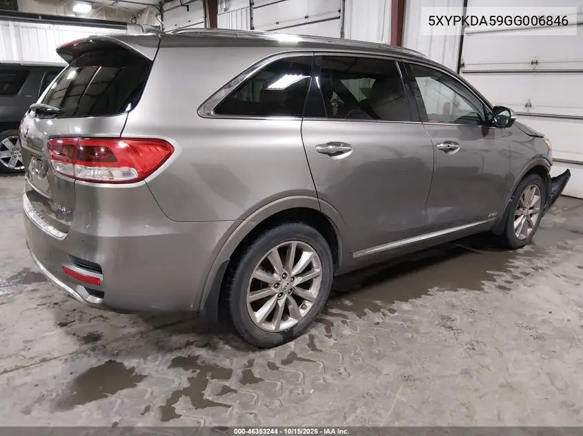 2016 KIA SORENTO VIN 5XYPKDA59GG006846 — фото 4
