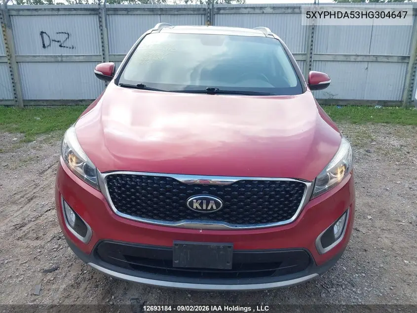 2017 KIA SORENTO VIN 5XYPHDA53HG304647 — фото 12