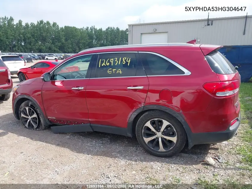 2017 KIA SORENTO VIN 5XYPHDA53HG304647 — фото 14