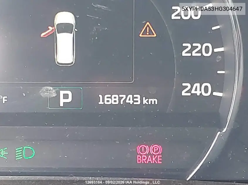 2017 KIA SORENTO VIN 5XYPHDA53HG304647 — фото 15